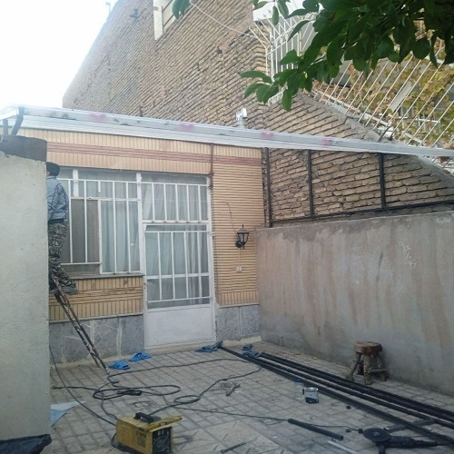 اجرای سقف حیاط خلوت