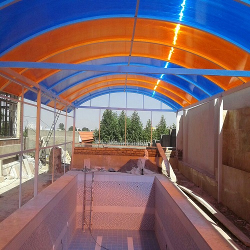 اجرای سقف پلی کربنات