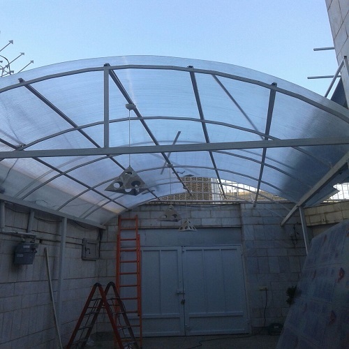 نصاب سقف پلی کربنات