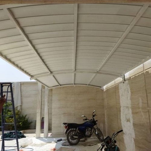 قیمت سقف شیروانی شیبدار ورق UPVC سقف پارکینگ